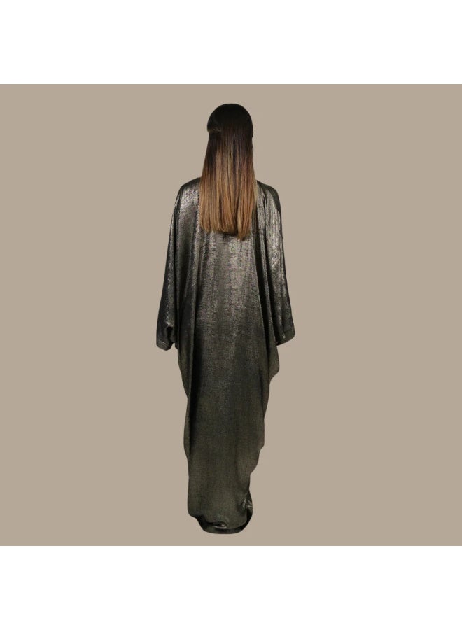 QABEELA RAM25 JAMILA METALLIC KNOT KAFTAN - Image 3
